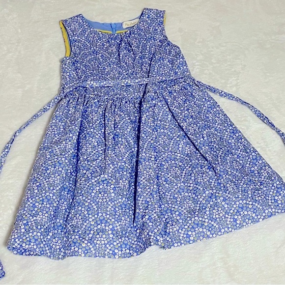 Mini Boden blue mini flower print sundress - Picture 1 of 4